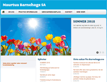 Tablet Screenshot of maurtuabarnehage.no